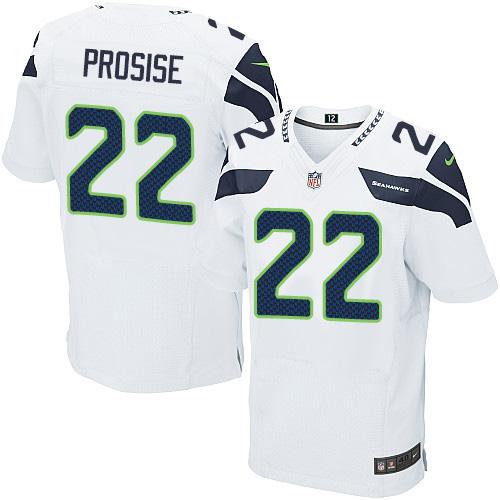 Nike Seahawks #22 C. J. Prosise White Men's Stitched NFL Vapor Untouchable Elite Jersey - Click Image to Close